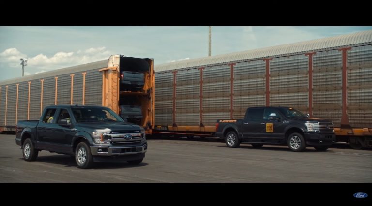 Новый Ford сумел отбуксировать 570-тонную сцепку (видео)